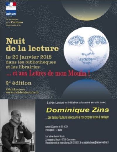 Nuit de la lecture avec Dominique Zins