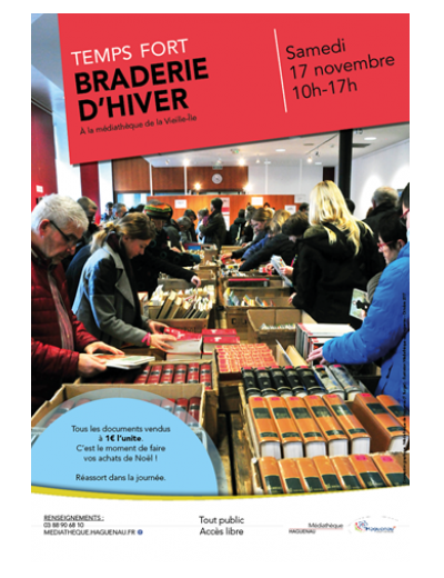 Braderie d'hiver à la médiathèque de Haguenau